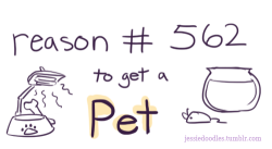 thefrogman:  Reasons to get a Pet by Jessie