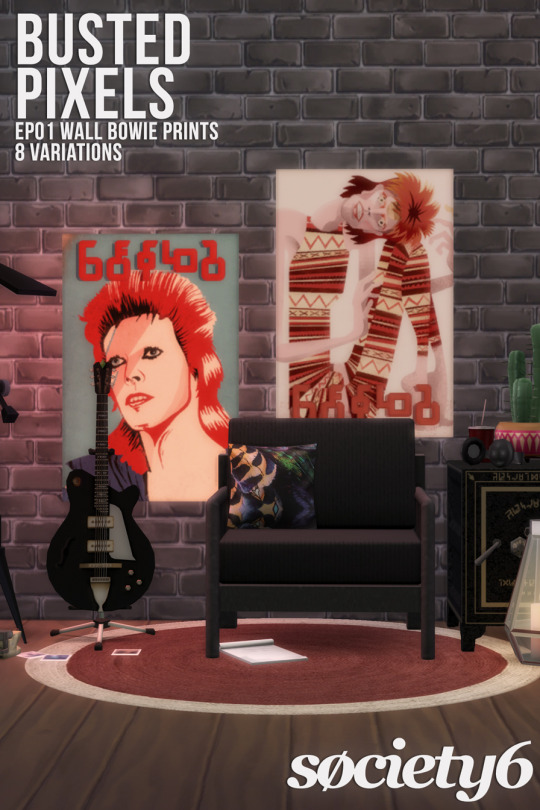 EP01 Get To Work Bowie Prints – @bustedpixels on Tumblr