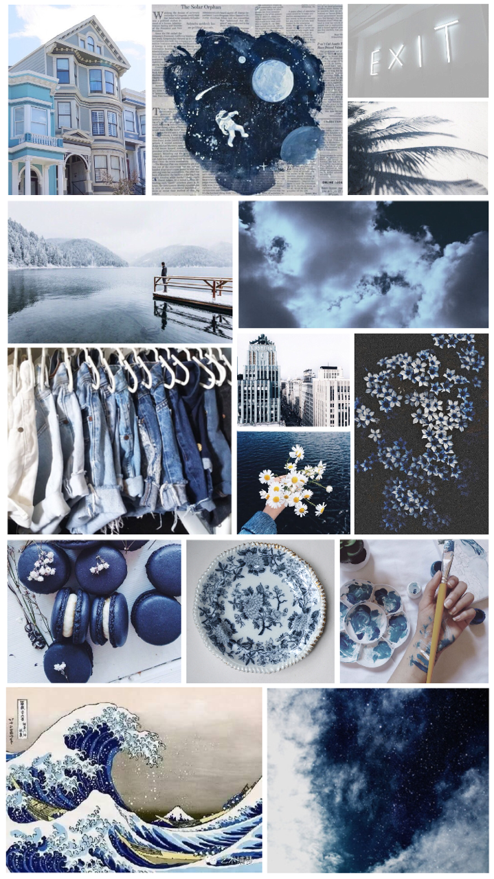 Picturesque Aesthetics — Blue and White Aesthetic