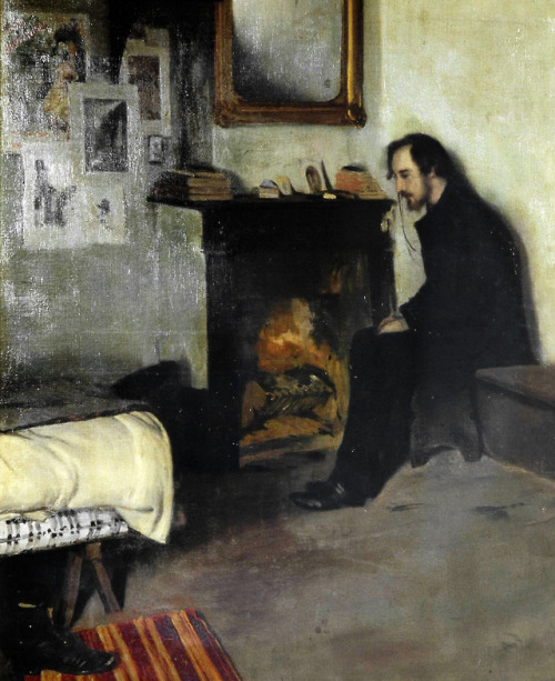 Erik Satie (1891) by Santiago Rusiñol