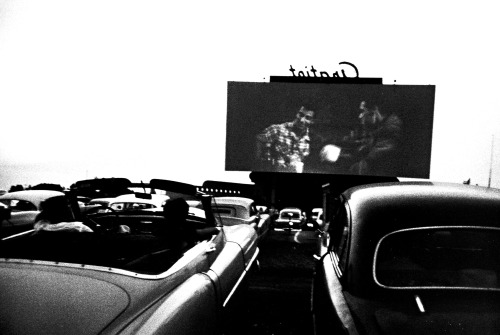 psychedelicway:  robert-frank-_drive-in-movie-detroit-1955