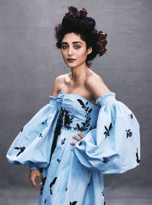 Golshifteh Farahani wearing Erdem, photographed for US Vogue April 2019