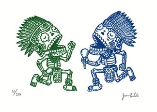 outgoingzaam-sworld:  Típicas calaveras mexicanas con un toque de modernidad, creación