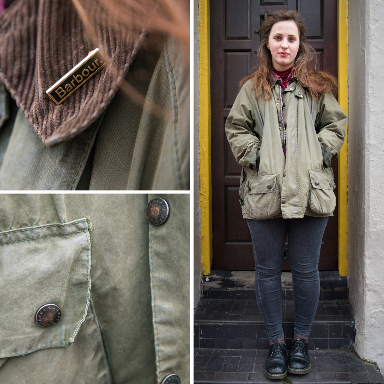 Barbour People — We loved Julia's vintage Beaufort waxed jacket...