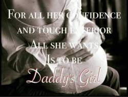 passionate-submissive-cravings:  😽💕   Daddy’s girl…