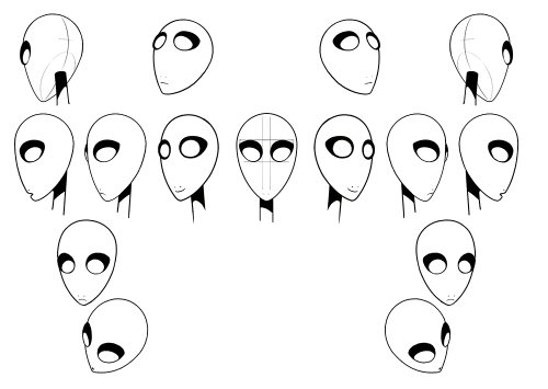 Hue, Rose and Quazky head model sheets!  Let me know if you want to see any others.