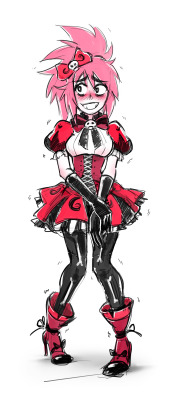 peppertode:  IswearToFreakingGod,theOnlyReasonI'mWearingThisIsBecauseTodayIsLaundryDay.       ……..it’s not like I’m trying to impress you or anything.  Dress design by: http://as-adoptables.deviantart.com/   in love! &lt;3 &lt;3 &lt;3