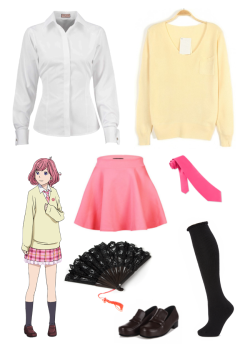 Ask-Kofuku:steal Her Look: Kofuku Boring White Shirt - $128 Kawaii Sweater - $30