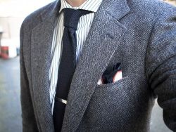 maninpink:  Wool and Mohair Knit Tie