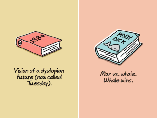 ohcanadada:got-to-rise-above:decembersoul:Ultra-Short Versions of Classic Books For Lazy Peoplecliff