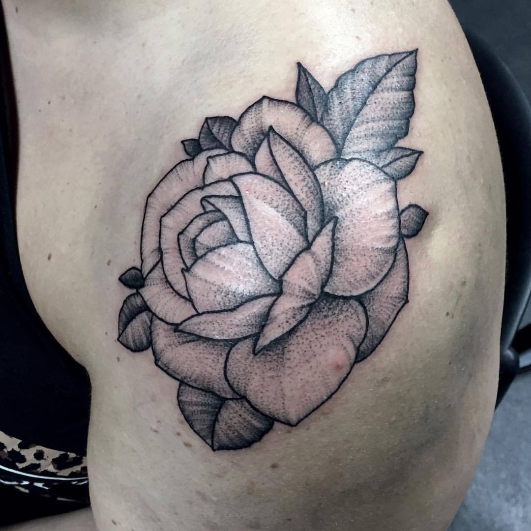 Tattoo uploaded by Chelsea Hopwood  Poppy linework blackwork dotwork  stippling floral flower flowertattoo cutetattoo girlytattoo  Tattoodo