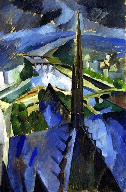 bofransson:  The Spire of Notre-Dame Robert Delaunay - circa 1909-1910 