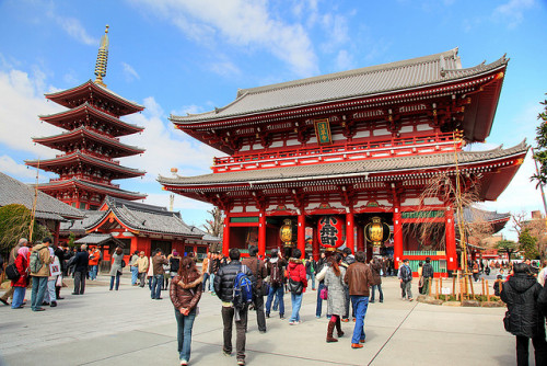 Sensō-ji Buddhist Temple in Asakusa, Tokyo, Japan