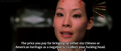 pocproblems:  Just started watching Elementary…. Lucy Liu. Hot damn that woman is my hero.- Zoe Bonus: my favorite .gif of all time 