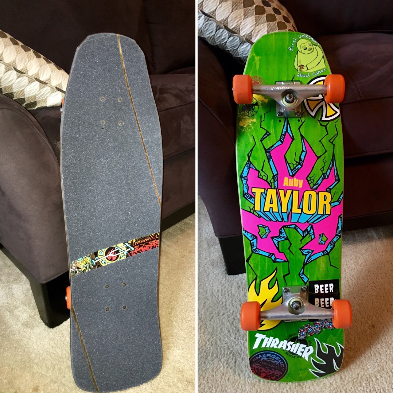 New board mounted and ready to roll. Love the shape and size of Auby Taylor’s latest “Breakout” board for Black Label.