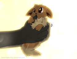 ask-lesboloo:  kittykat-mod:  Baby Eevee