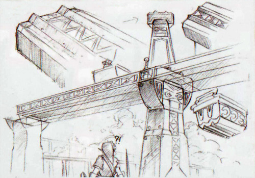 artandvideogames:Concept art for The Legend of Zelda : Skyward Sword environments.Source : http://ww
