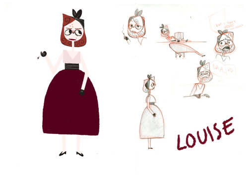 Here are the designs I did for our week of character design! It’s for the Roald Dahl story Taste. We