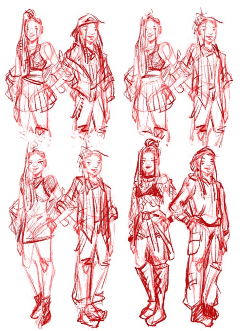 Trying to refine my designs for some of my “Henchboyfriends” ocs as I figure out these characters an