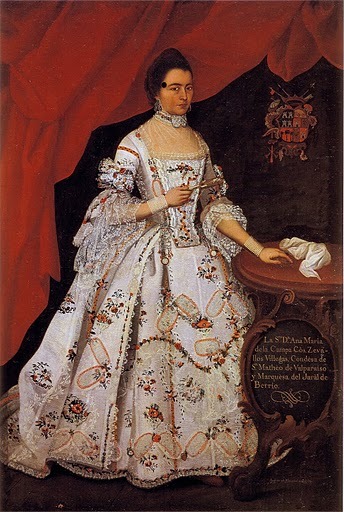 Ana Maria de la Campa y Cos (1734-1804), II Condesa de San Mateo de Valparaiso by Andrés de Islas, s