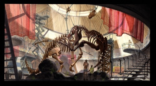 Concept Art For JURASSIC PARK (1993) By Craig Mullins (image 1) And John Bell.