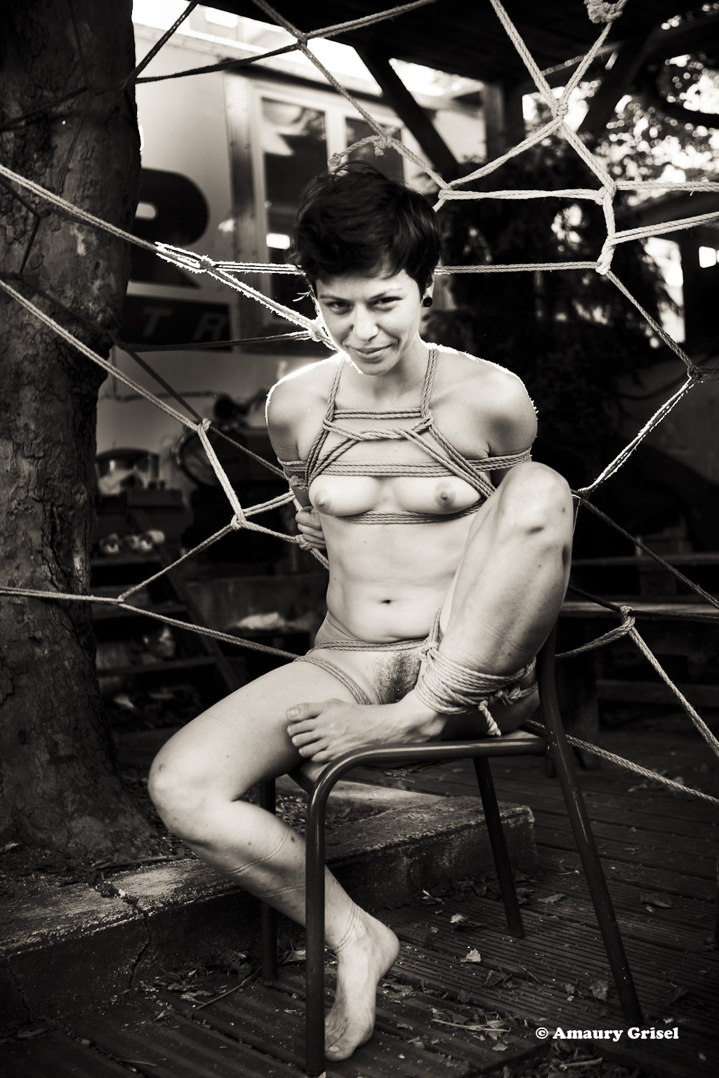 amaury-grisel-shibari:  provocative smile of MisunguiShibari &amp; Photography