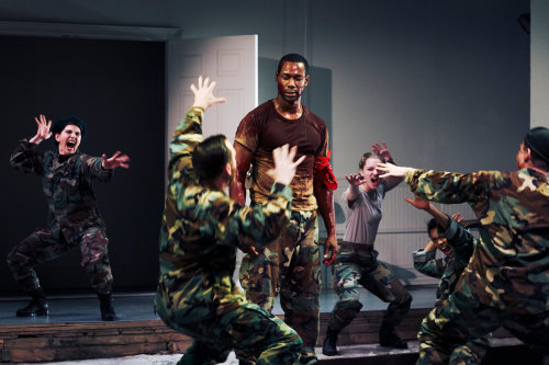 “Coriolanus” by William ShakespeareBarrow Street Theatre, 2016Starring Dion Johnstone, L
