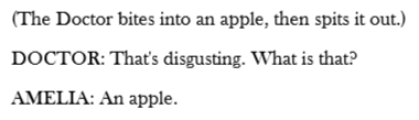 DOCTOR AND AMY + The Apple