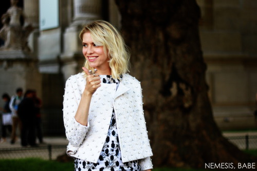 Elena Perminova before Giambattista Valli Haute Couture FW 13 Paris, July