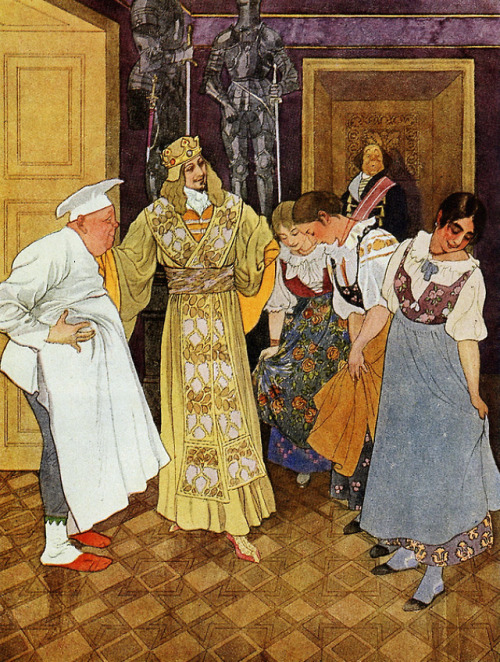 marthajefferson:  fuckyeahvintageillustration:  ‘Fairy Tales Of Božena Němcová’ illustrated by Artuš Scheiner. Source   