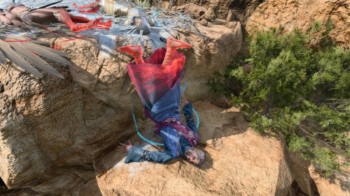 Gale Slipped On His Own Ice And Fell Down Like This. He Looks So Defeated Lol