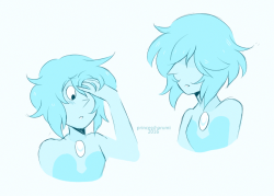 princessharumi:  3 min doodles of the newest blue babe 