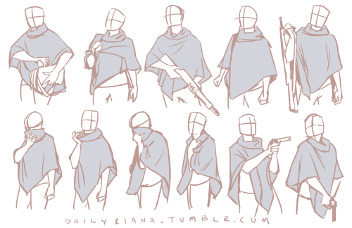 dailyriana: I finally managed to acquire a poncho in the style of the ones my characters in my comic