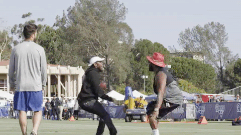 gettoponthephone:   Kendrick Lamar and ScHoolboy Q - LA Rams Training Camp - 8/3/2016 (Courtesy