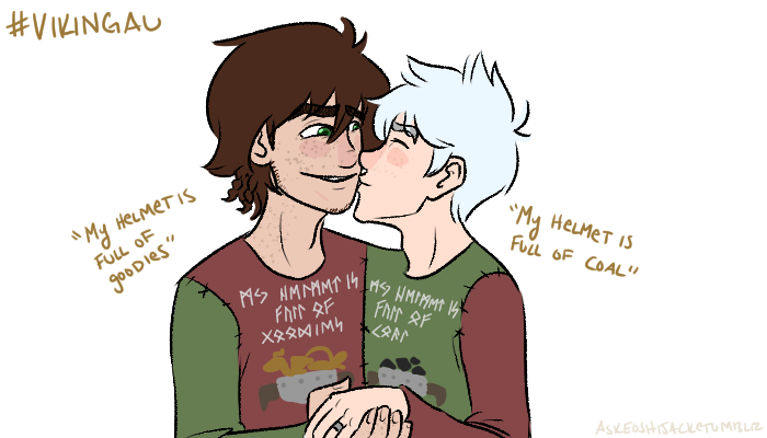 askeoshijack:  The whole collection of my AU Hijack couples and holiday sweaters.