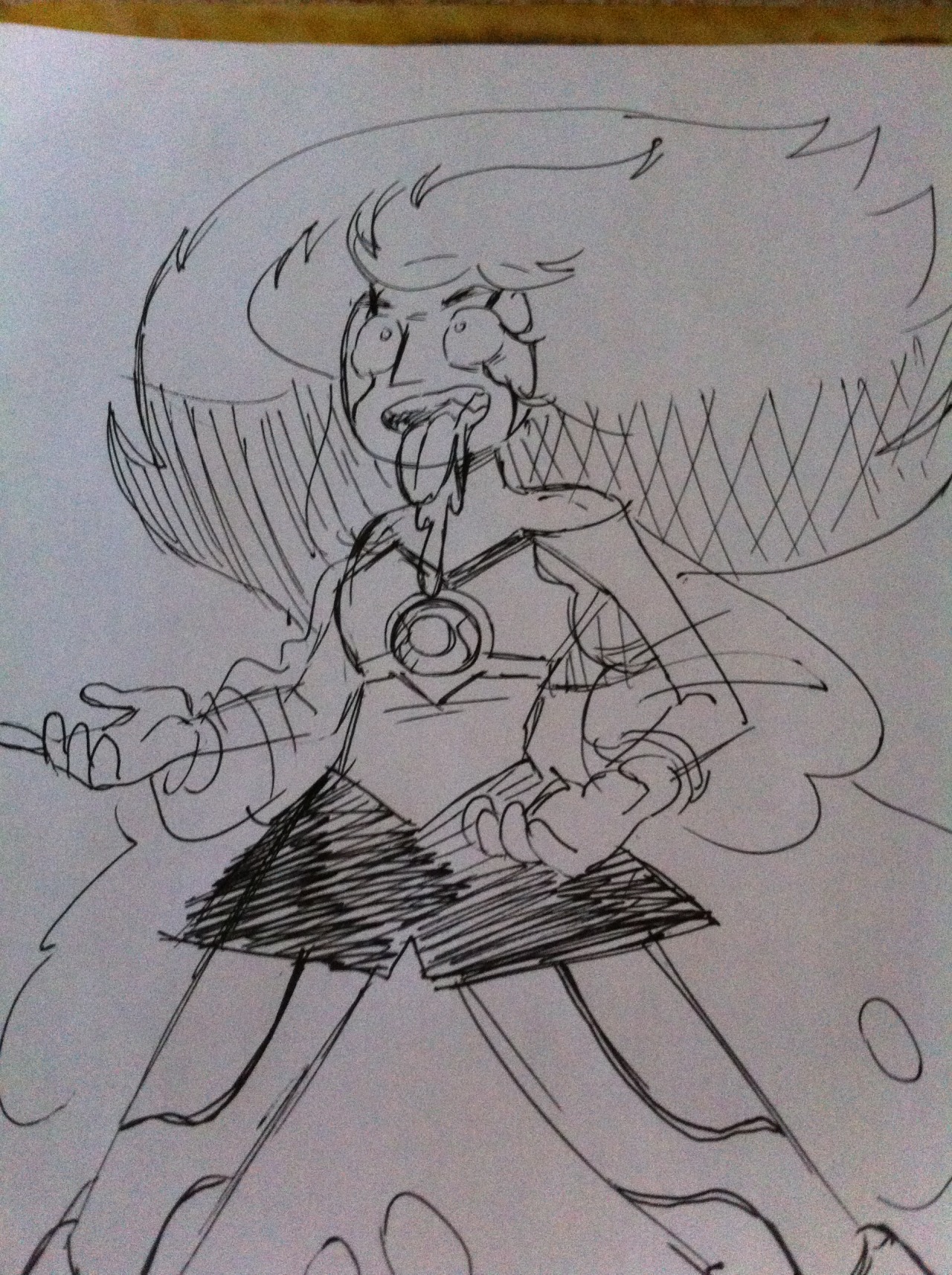 a fan-doodle of what i think centepeedle will look like. she always has that death