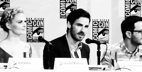 keepcalmwearetimeless:   &ldquo;When he met… Emma&rdquo;  Everyone is talking