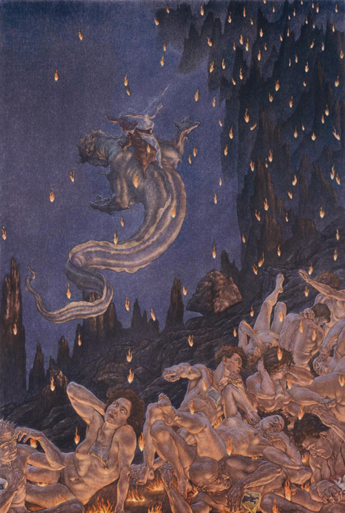 Illustration for Dante’s Divine Comedy, 1923 by Amos Nattini (Italian, 1892–1985)