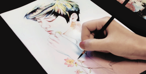 eteru-art:Luhan Portrait • Tian Mi Mi • 甜 蜜 蜜 Video｜༚✧˳⁺⁎ Buy