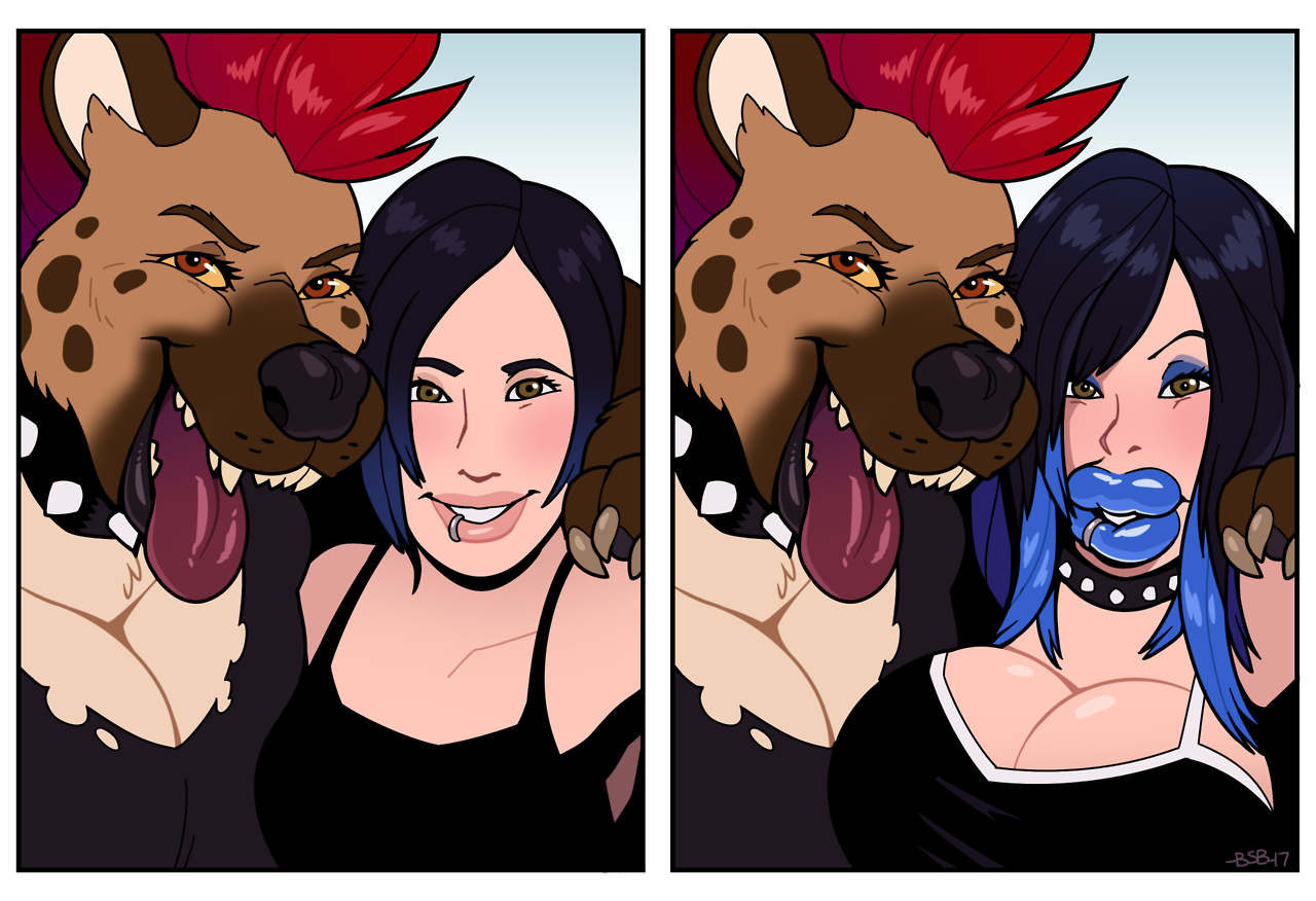 kotepteef: Spike Ryder meets a fan! She’s a bit of a bad influence. I added a little