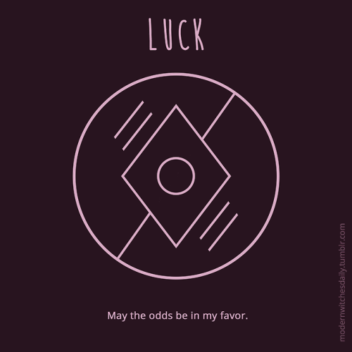 modernwitchesdaily:SIGIL ~ LUCKNew sigil! ✨ I’ve been really busy with my first job and my new way o