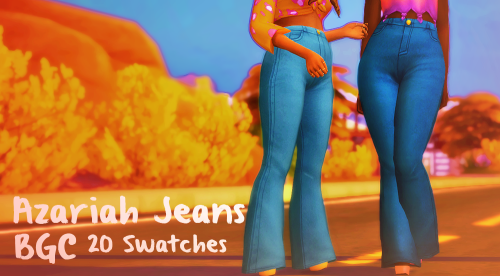 pinealexple - Azariah Jeans / BGC / 20 SwatchesI wanted more...