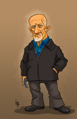 breakingbadfriends:Mike Ehrmantraut by Leonardo Nieves / Behance / deviantART