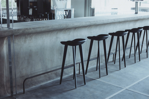 {Last week’s Friday Feature - Daikei Mills designed this restaurant in Japan. Love the rawness and a
