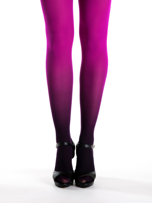 virivee: Virivee Ombre Tights   Magenta-black ombre tights &   Black-magenta ombre tights   Webshop 