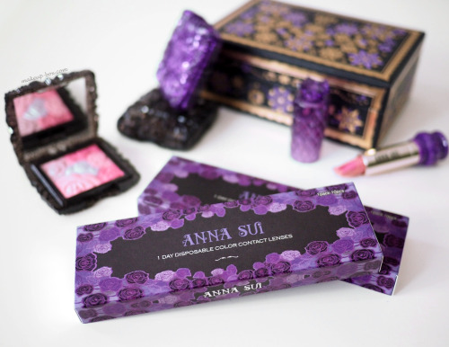 makeupbox: ANNA SUI ROSE SERIES DISPOSABLE CONTACT LENSES–We know Anna Sui has fashion eyewear but d