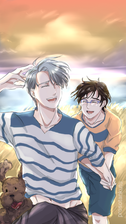 prosotankutu: Dancing of our laughter Im very late for @viktorweek family prompt but i post it anywa