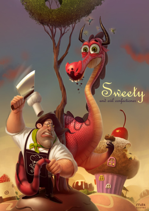 Striking Character Illustrations By Max Kostenko #art #painting #digital