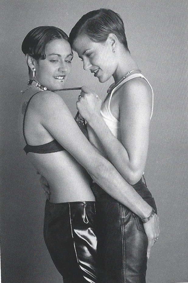 lesbianartandartists:Chloe Atkins, Girls’ Night Out: Gina and Jenna, 1998