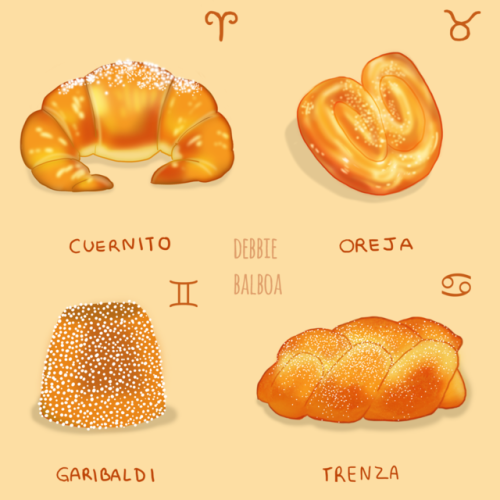 debbie-sketch: “Pan Dulce Zodiac Version” Legend says that If you eat your cho